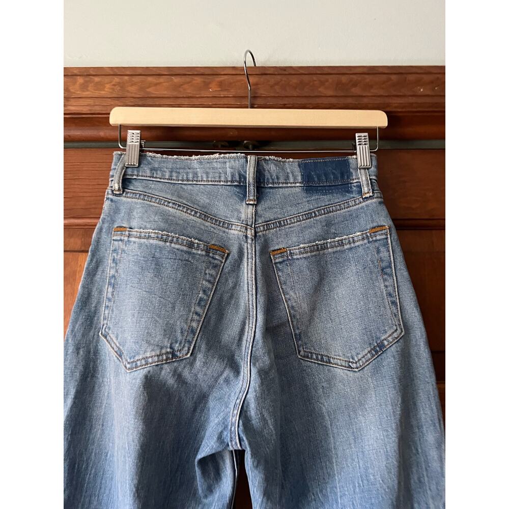 Abercrombie & Fitch Women's The Ankle Straight Ultra High Rise Jeans Blue 27/4XS - Picture 6 of 10
